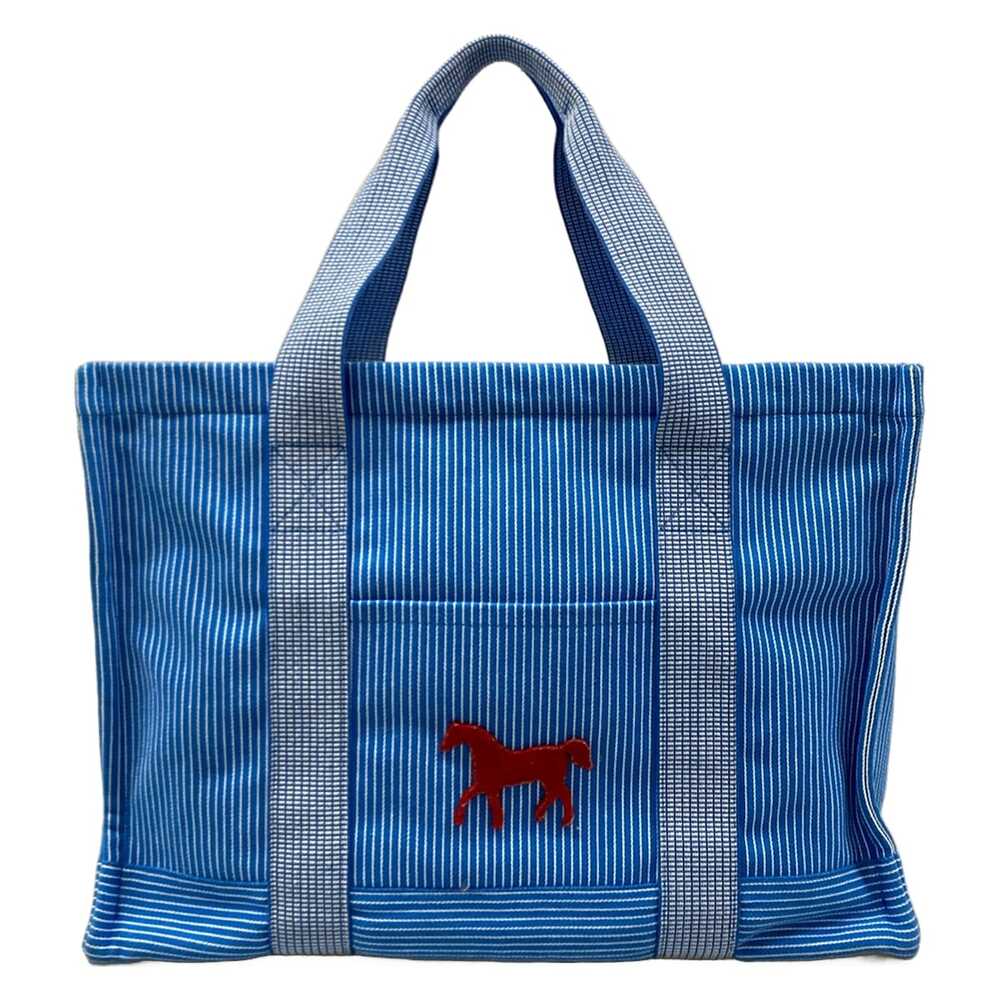Hermès Tote Bag Light Blue White Red